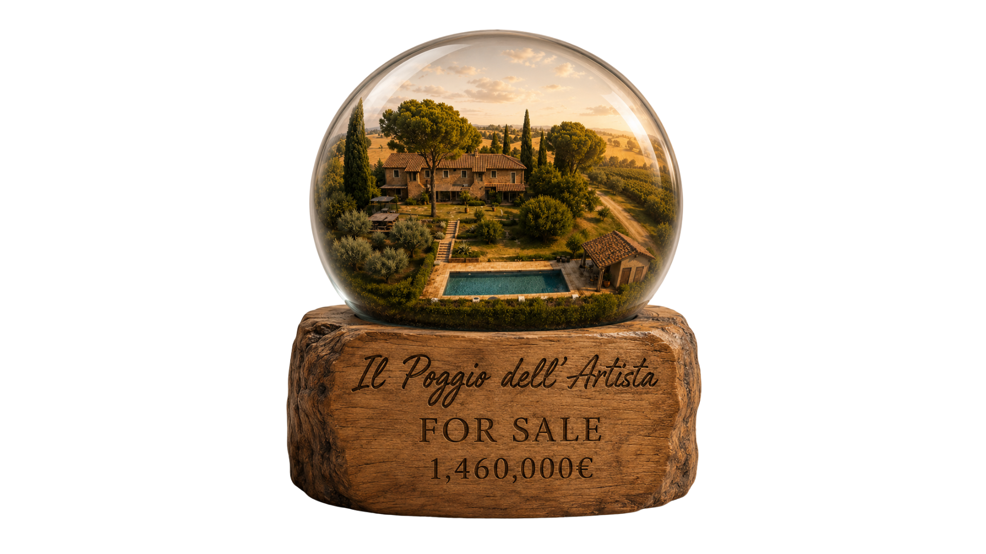 Palla di vetro con il Poggio dell'Artista — For Sale 1.460.000€